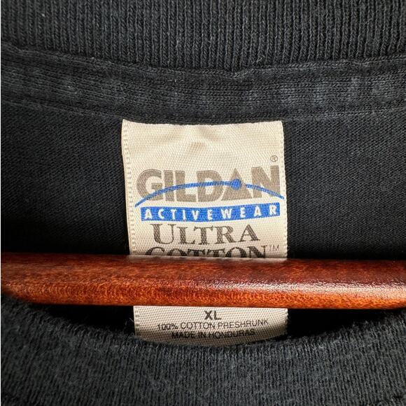 VTG Y2K Biker Snake Dragon T Shirt Sz XL Black Choppers Ride Deals Gap NC - Picture 5 of 7